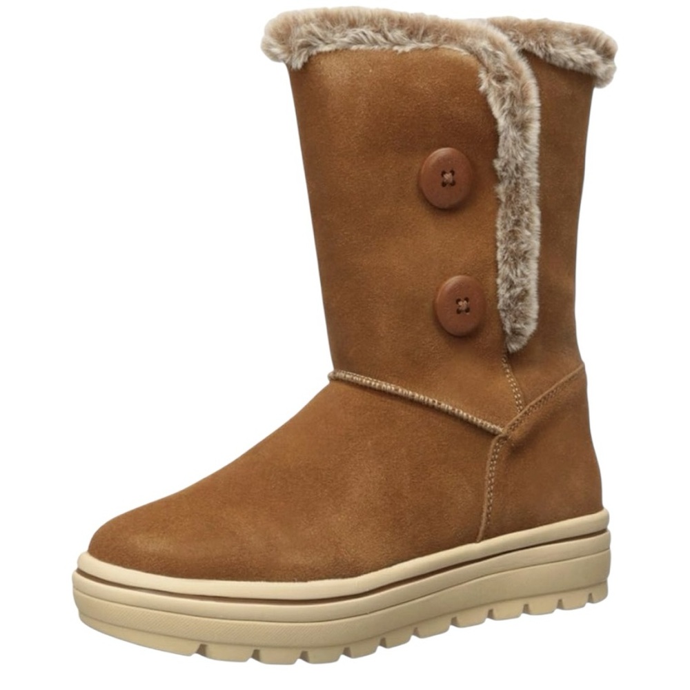 Skechers womens Street Cleats  Double Button Boot ❤️ SZ 7